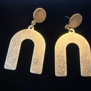 Gold Arch Earrings
